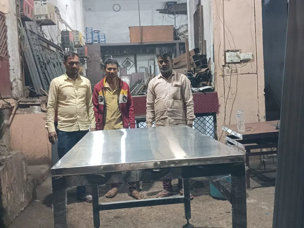 Height Adjustable Work Table - Industrial Application